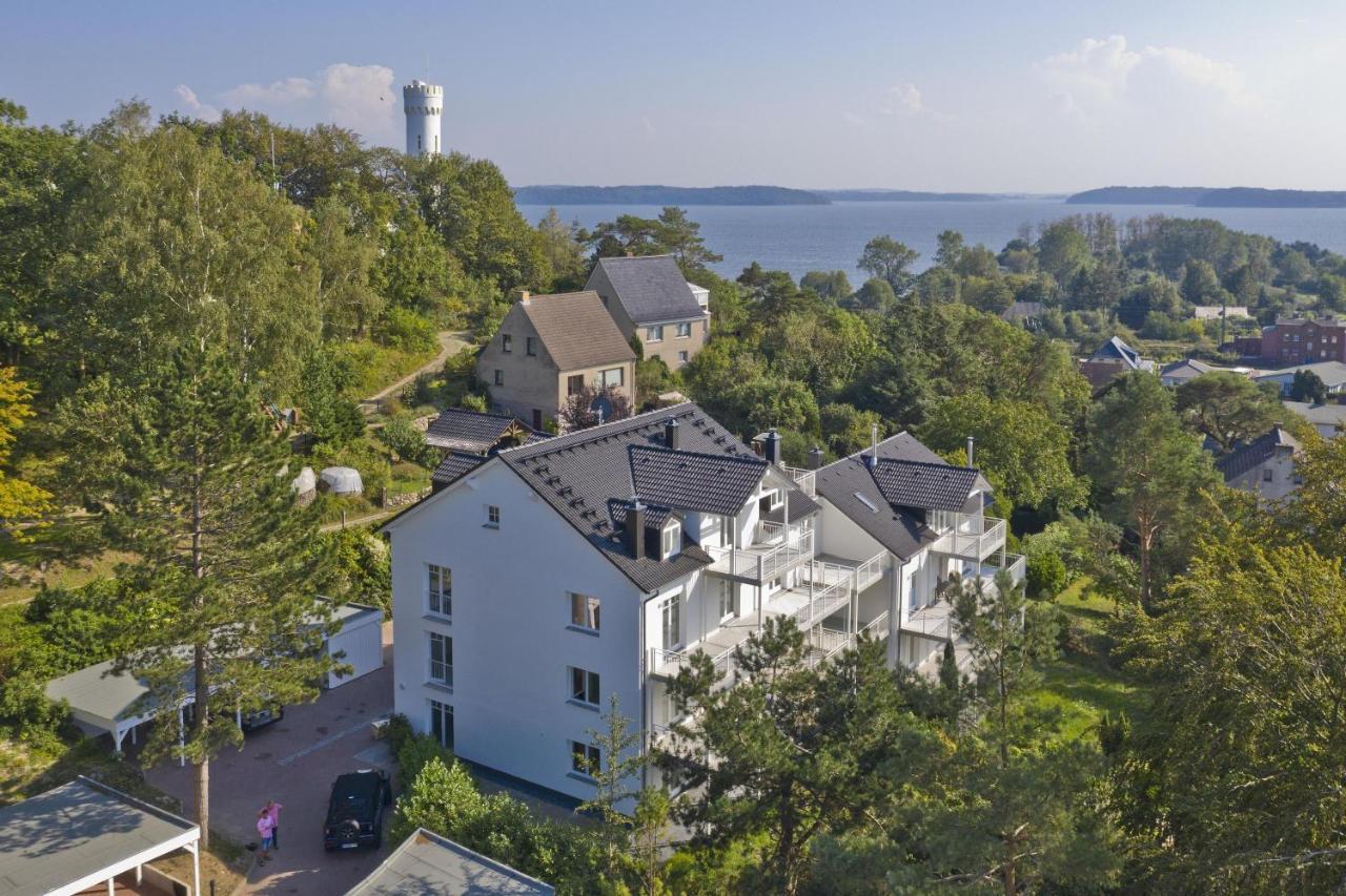Ferienresidenz Zwei Bodden FeWo Ralswiek 1 5 2 Balkone, Meerblick Lietzow Exterior foto